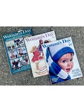 Vintage Woman’s Day Mag Lot 1960 1961 Mid Century Fashion Ads